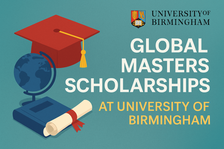 Global Masters Scholarships at University of Birmingham UK